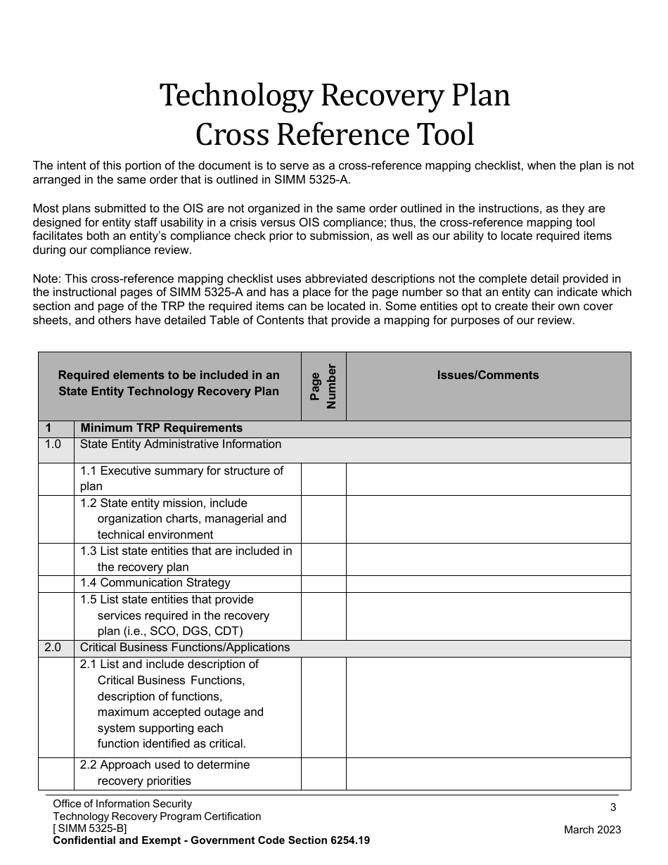 Form SIMM5325-B Technology Recovery Program Certification - California, Page 5
