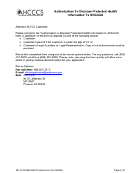 Form DE-101 (DE-202) Request for Application for Arizona Long Term Care System (Altcs) - Arizona, Page 5