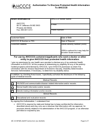 Form DE-101 (DE-202) Request for Application for Arizona Long Term Care System (Altcs) - Arizona, Page 6
