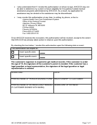 Form DE-101 (DE-202) Request for Application for Arizona Long Term Care System (Altcs) - Arizona, Page 7
