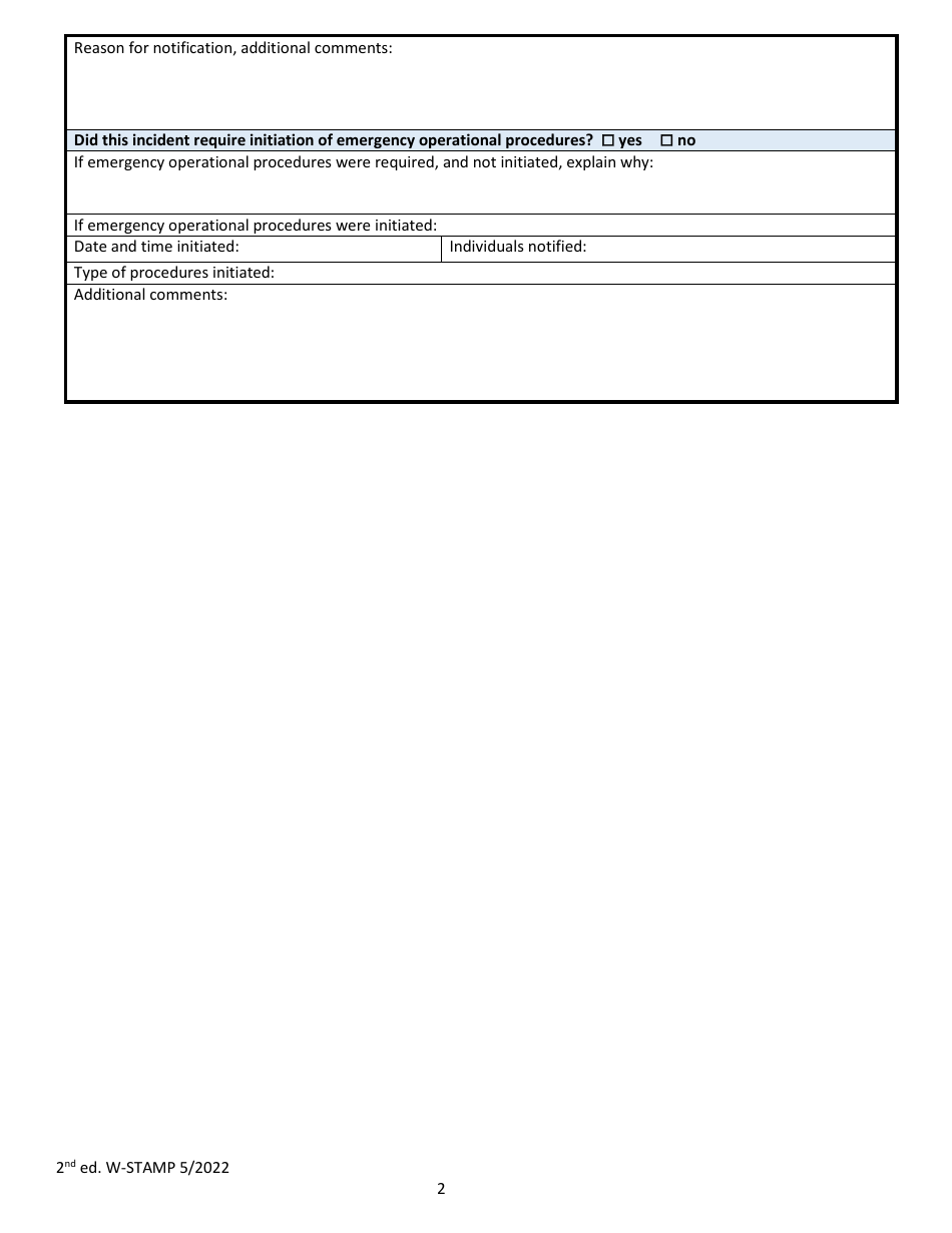 Wisconsin School Threat Assessment Form - Phase I - Emergency Operations / Notifications - Wisconsin, Page 2