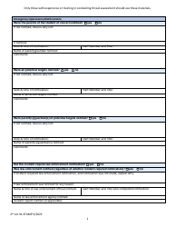 Document preview: Wisconsin School Threat Assessment Form - Phase I - Emergency Operations/Notifications - Wisconsin