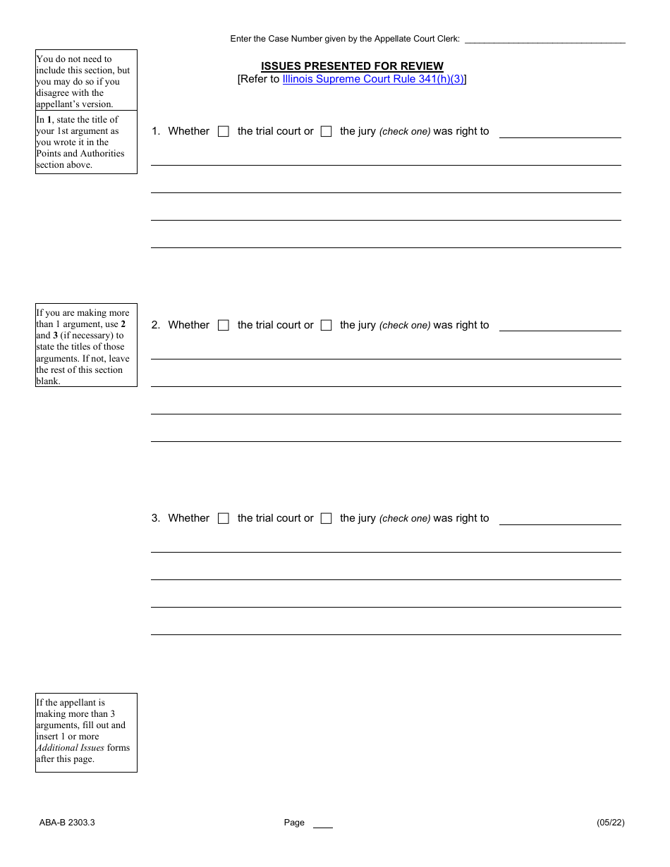 Form ABA-B2303.3 Appellees Brief - Illinois, Page 6