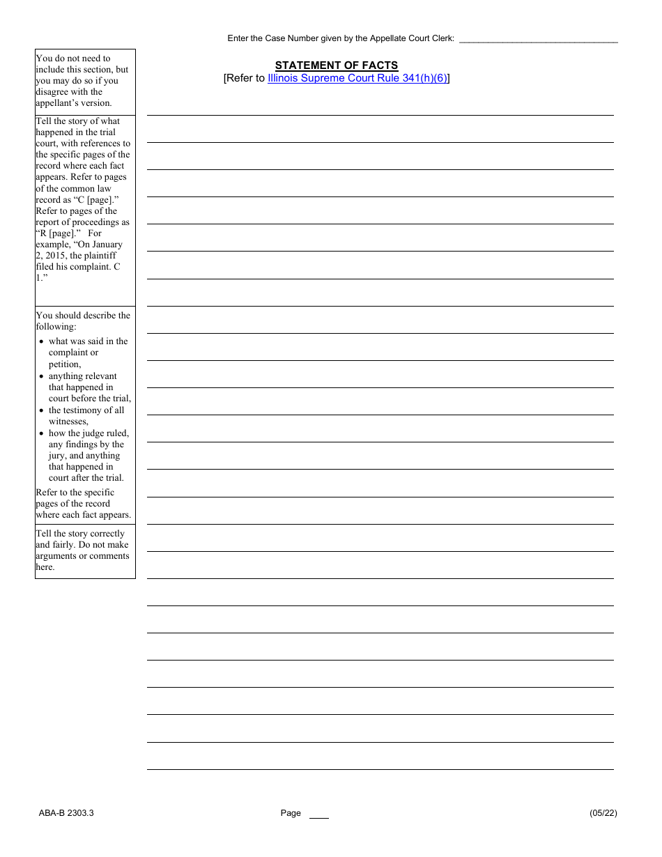 Form ABA-B2303.3 Appellees Brief - Illinois, Page 9