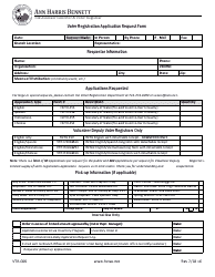 Document preview: Form VTR-006 Volunteer Deputy Voter Registrars Only - Harris County, Texas