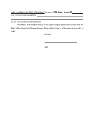 Form 13 Petition for Withdrawal of an Infant&#039;s Funds - Nassau County, New York, Page 6