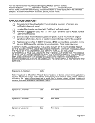 Special Use Permit (Sup) Application for Temporary Occupancy of a Trailer - Sierra County, California, Page 5