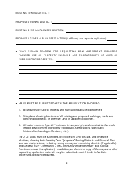 Zone Amendment Application - Sierra County, California, Page 2