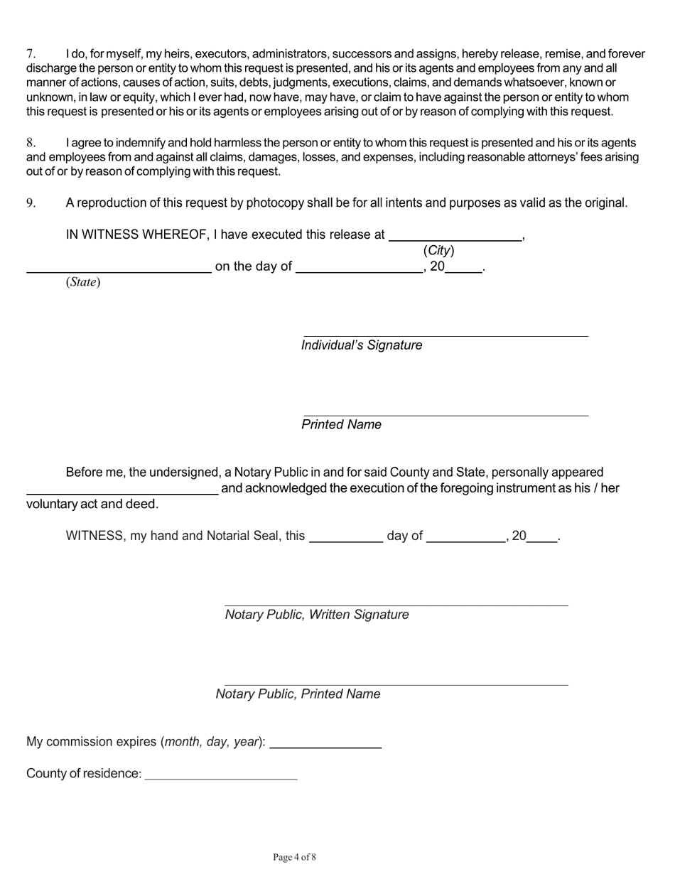 State Form 55732 Application for 3 Year Occupational Licensee Reinvestigation - Indiana, Page 4