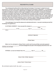 State Form 55732 Application for 3 Year Occupational Licensee Reinvestigation - Indiana, Page 5