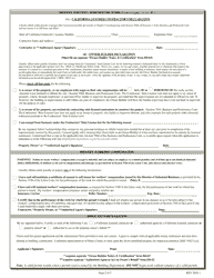 Form BD-01 Application for Building Permit - Sierra County, California, Page 2
