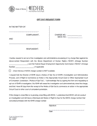 Document preview: Opt out Request Form - Illinois