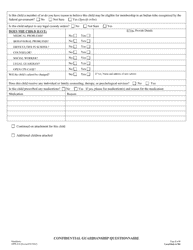 Form SJPR-010 Confidential Guardianship Questionnaire - County of San Joaquin, California, Page 2