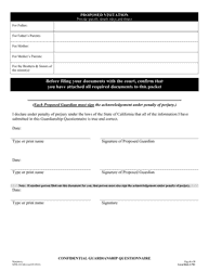 Form SJPR-010 Confidential Guardianship Questionnaire - County of San Joaquin, California, Page 8