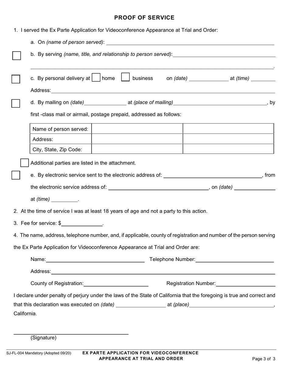 Form SJ-FL-004 - Fill Out, Sign Online and Download Fillable PDF ...