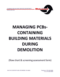 Demolition Permit Procedure and Pcb&#039;s Checklist - City of Richmond, California, Page 3
