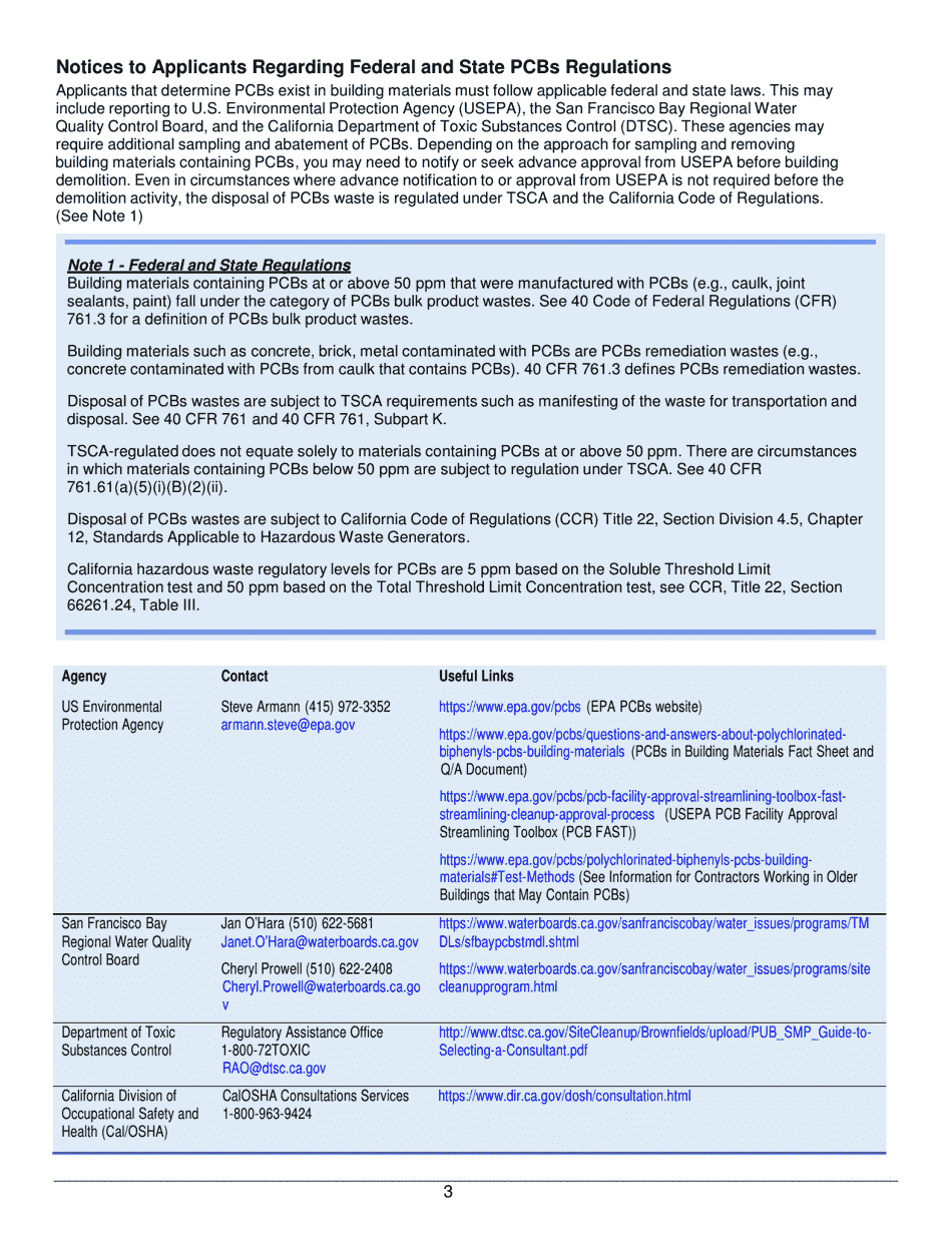 Demolition Permit Procedure and Pcbs Checklist - City of Richmond, California, Page 8