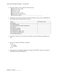 Attachment A Self-assessment for Participation in the Telework Program - Hawaii, Page 2