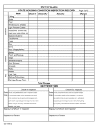 Form 02-1046 State Housing Condition Inspection Record - Alaska, Page 2