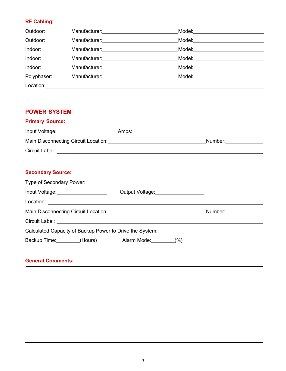 800 Mhz Commissioning Document - Miami-Dade County, Florida, Page 3