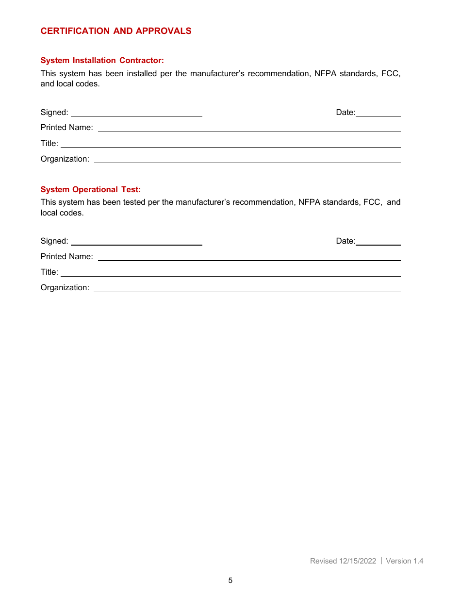 450 Mhz Commissioning Document - Miami-Dade County, Florida, Page 5