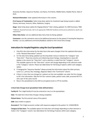 Instructions for Critical Data Change Form - Arizona Cancer Registry - Arizona, Page 2