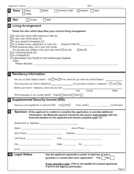 Form 204/205 Application/Redetermination for Elderly and Disabled Programs - Alabama, Page 4