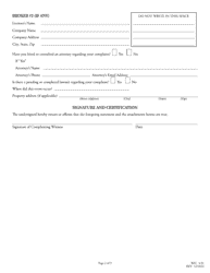 Form REC4.01 Complaint Form - North Carolina, Page 2