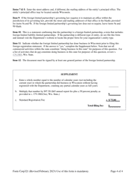 Form Corp321 Foreign Registration Statement Limited Partnership - Wisconsin, Page 4