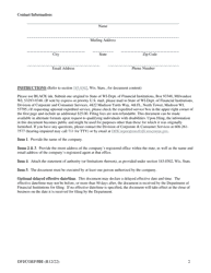 Form DFI/CORP/501 Statement of Authority - Limited Liability Company - Wisconsin, Page 2
