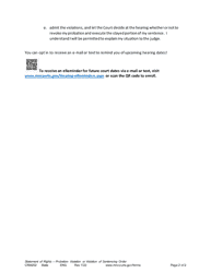 Form CRM202 Statement of Rights - Probation Violation or Violation of Sentencing Order - Minnesota, Page 2