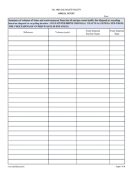 Form OG35004 Annual Waste Report - Ohio, Page 3