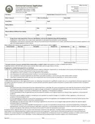 Commercial License Application - Louisiana