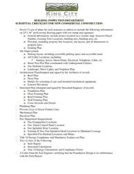 Document preview: Submittal Checklist for New Commercial Construction - City of King, California