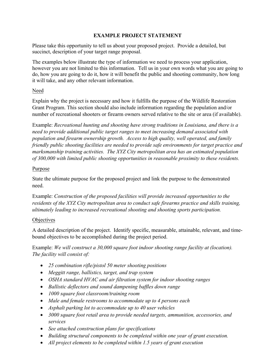 Ldwf Target Range Grant Application - Louisiana, Page 5