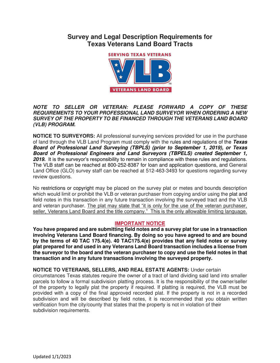 Land Loan Application - Texas Veterans Land Mortgage Program - Texas, Page 3