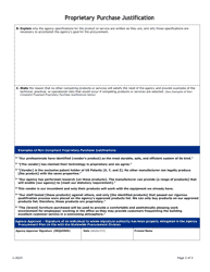 Proprietary Purchase Justification - Texas, Page 2