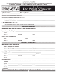 Sign Permit Application - City of Chicago, Illinois, Page 2