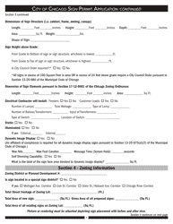 Sign Permit Application - City of Chicago, Illinois, Page 4