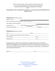 Form LIC-313 Application for Initial Manufacturer License - Nevada, Page 2