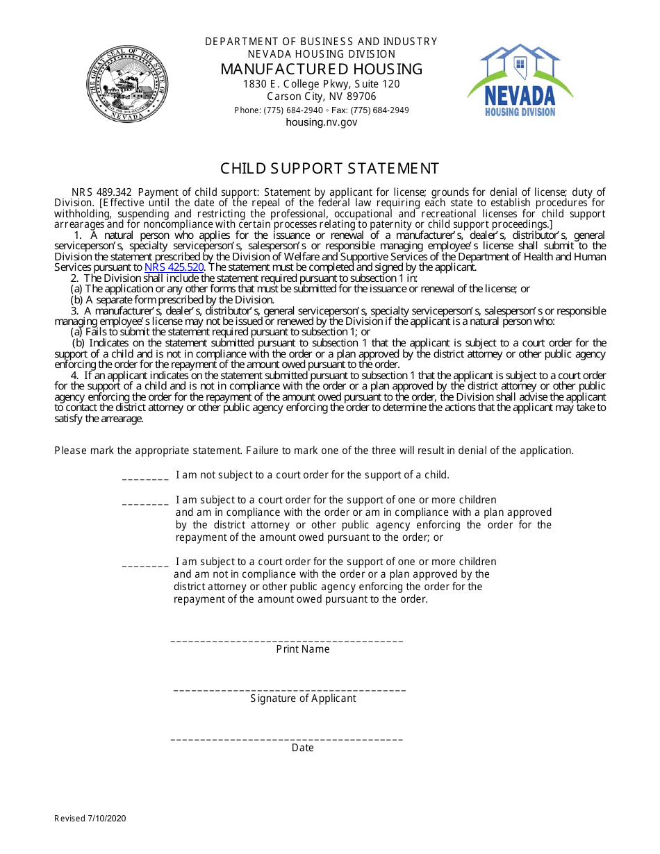Form LIC-313 Application for Initial Manufacturer License - Nevada, Page 7