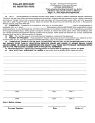 Dealer Listing Agreement Contract - Nevada, Page 3