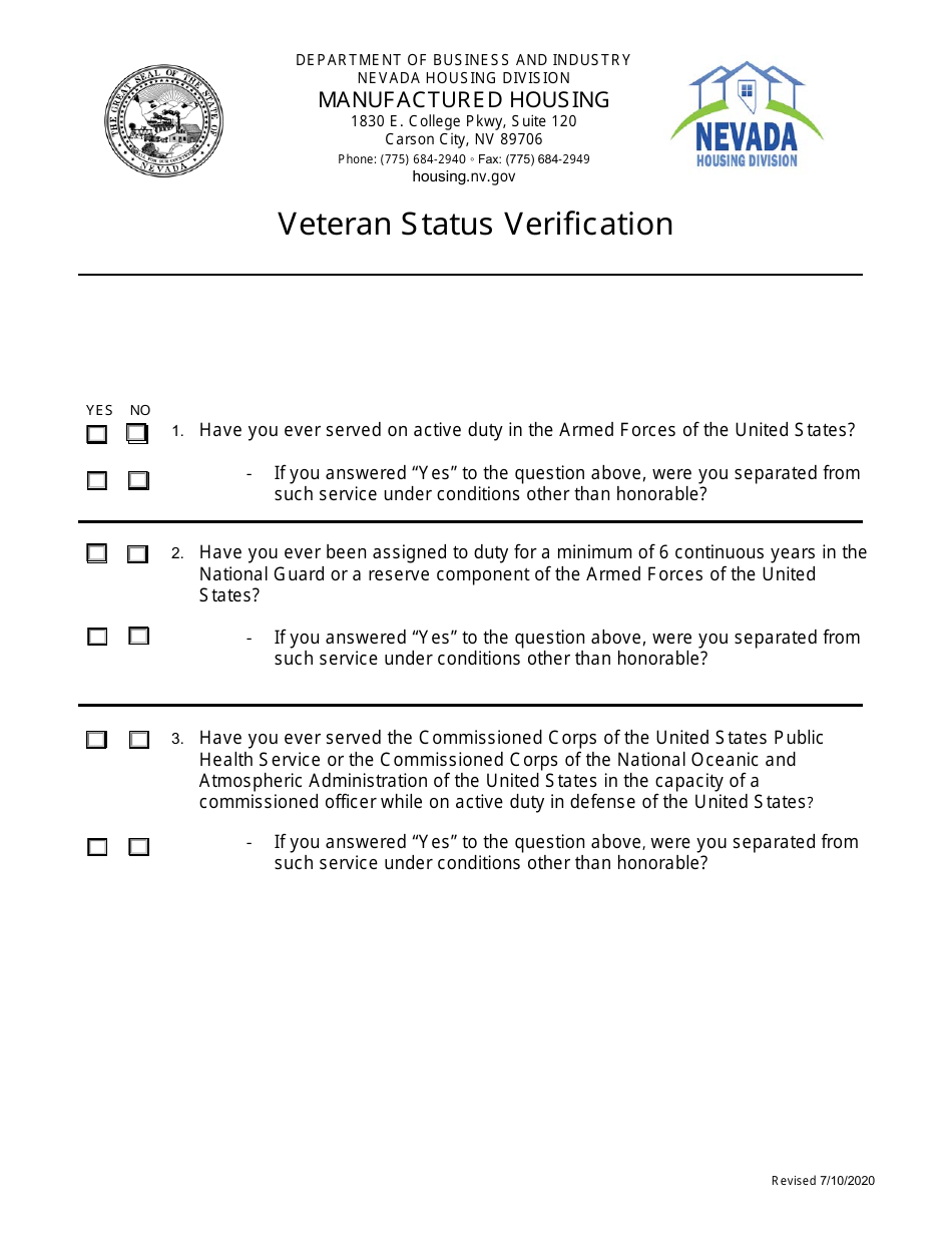 Form LIC-311 (LIC-317; LIC-318) Application for Initial Serviceperson / Salesperson License - Nevada, Page 10