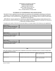 Form LIC-311 (LIC-317; LIC-318) Application for Initial Serviceperson/Salesperson License - Nevada, Page 12