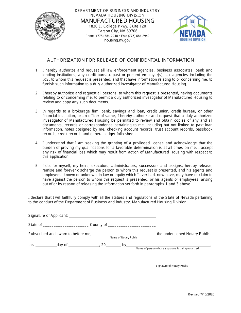 Form LIC-310 Application for an Initial Dealer / Distributor License - Nevada, Page 3