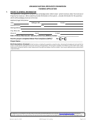 Arkansas Arkansas Natural Resources Commission Funding Application ...