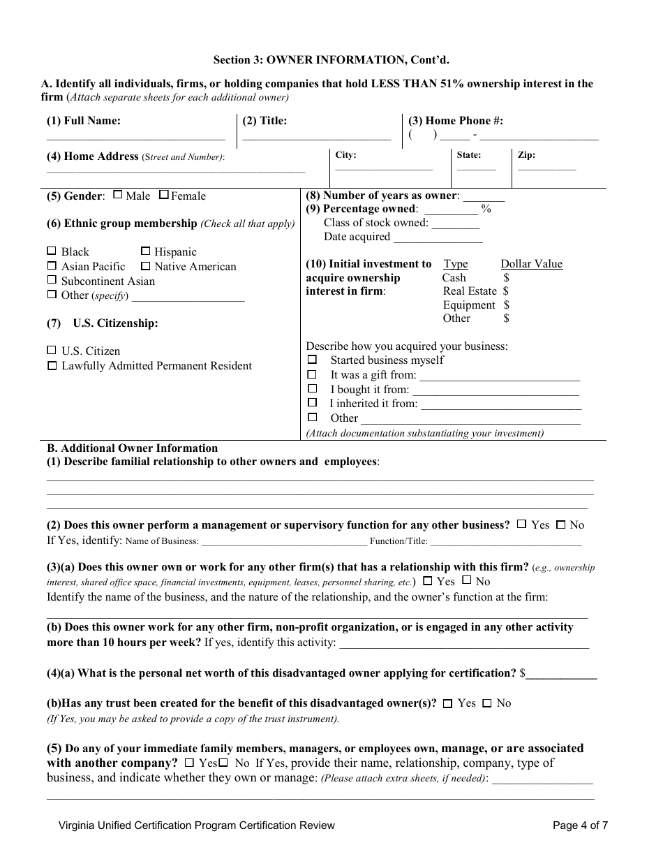 Virginia Unified Certification Program Certification Review - Virginia, Page 4