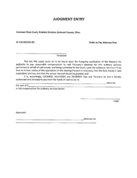 Application to Pay Attorney Fees - Belmont County, Ohio, Page 2