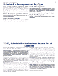 Instructions for Form TC-20S Utah S Corporation Return - Utah, Page 11