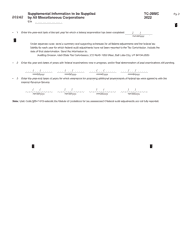 Form TC-20MC Utah Tax Return for Miscellaneous Corporations - Utah, Page 2